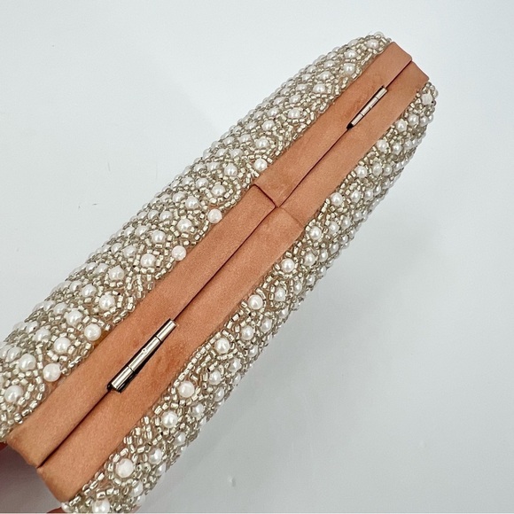 Rosantica Santi Beaded Imitation Pearl Chain Clutch Bag Purse - Picture 7 of 12